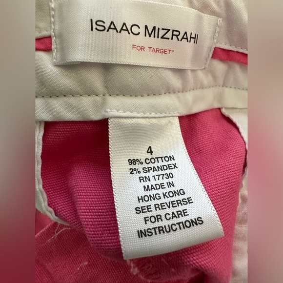 Isaac Mizrahi Pink Trousers Size 4 Gorgeous - Picture 5 of 11
